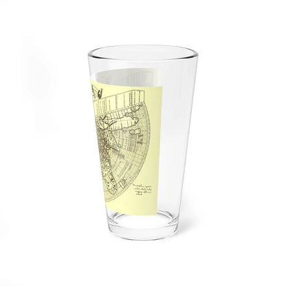 World Map - Ruysch (1508) (Map) Pint Glass 16oz-Go Mug Yourself