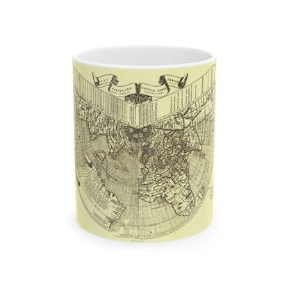 World Map - Ruysch (1508) (Map) White Coffee Mug-11oz-Go Mug Yourself