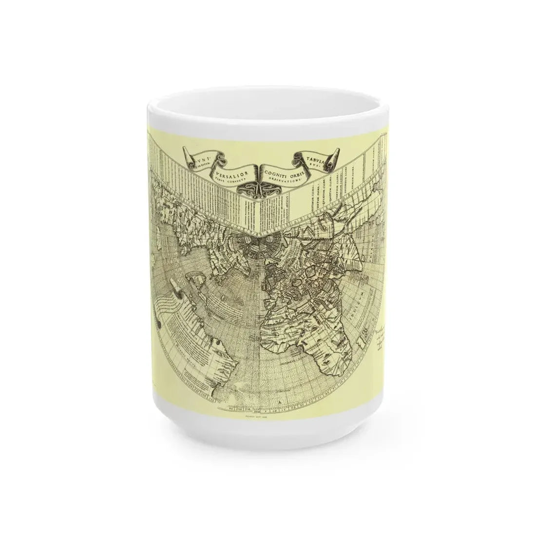 World Map - Ruysch (1508) (Map) White Coffee Mug 15oz - Go Mug Yourself