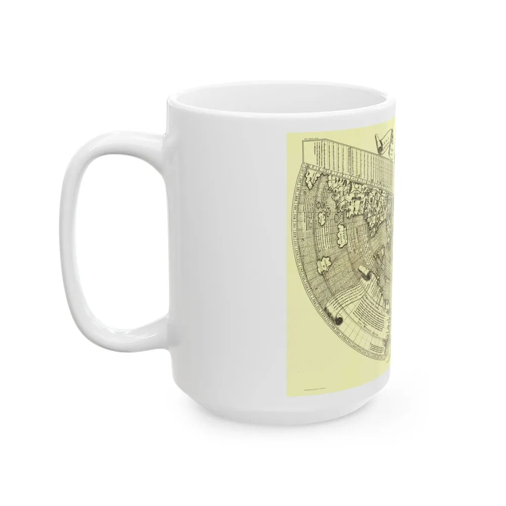 World Map - Ruysch (1508) (Map) White Coffee Mug-Go Mug Yourself