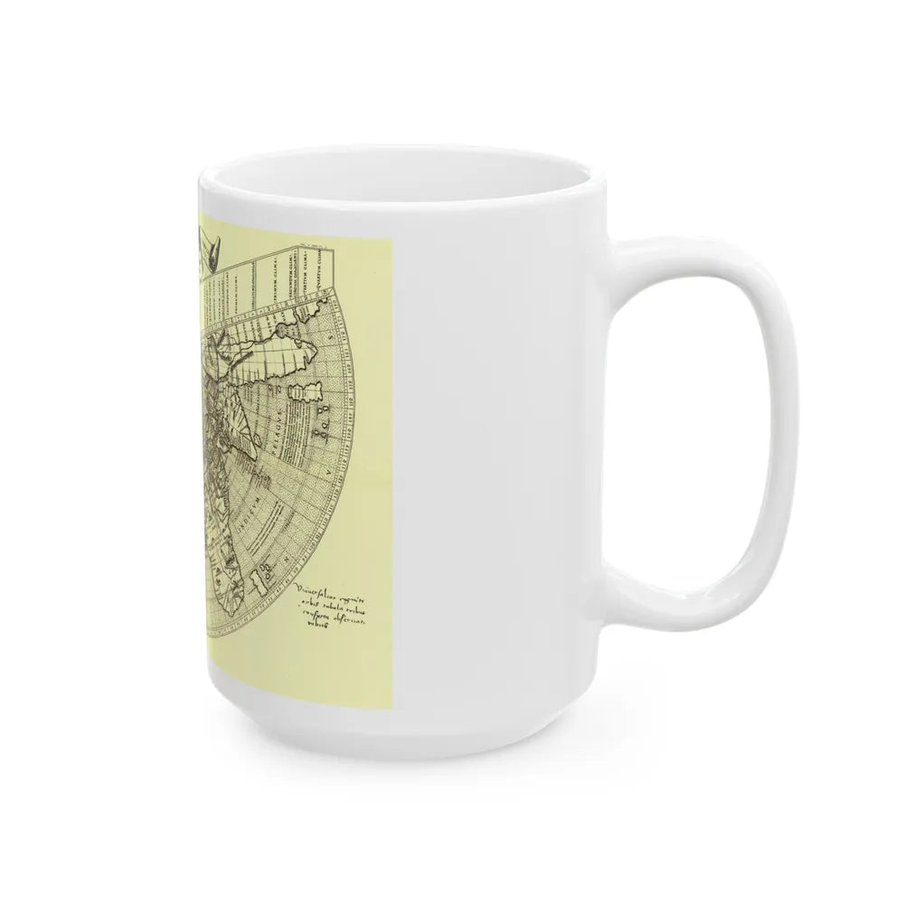 World Map - Ruysch (1508) (Map) White Coffee Mug-Go Mug Yourself