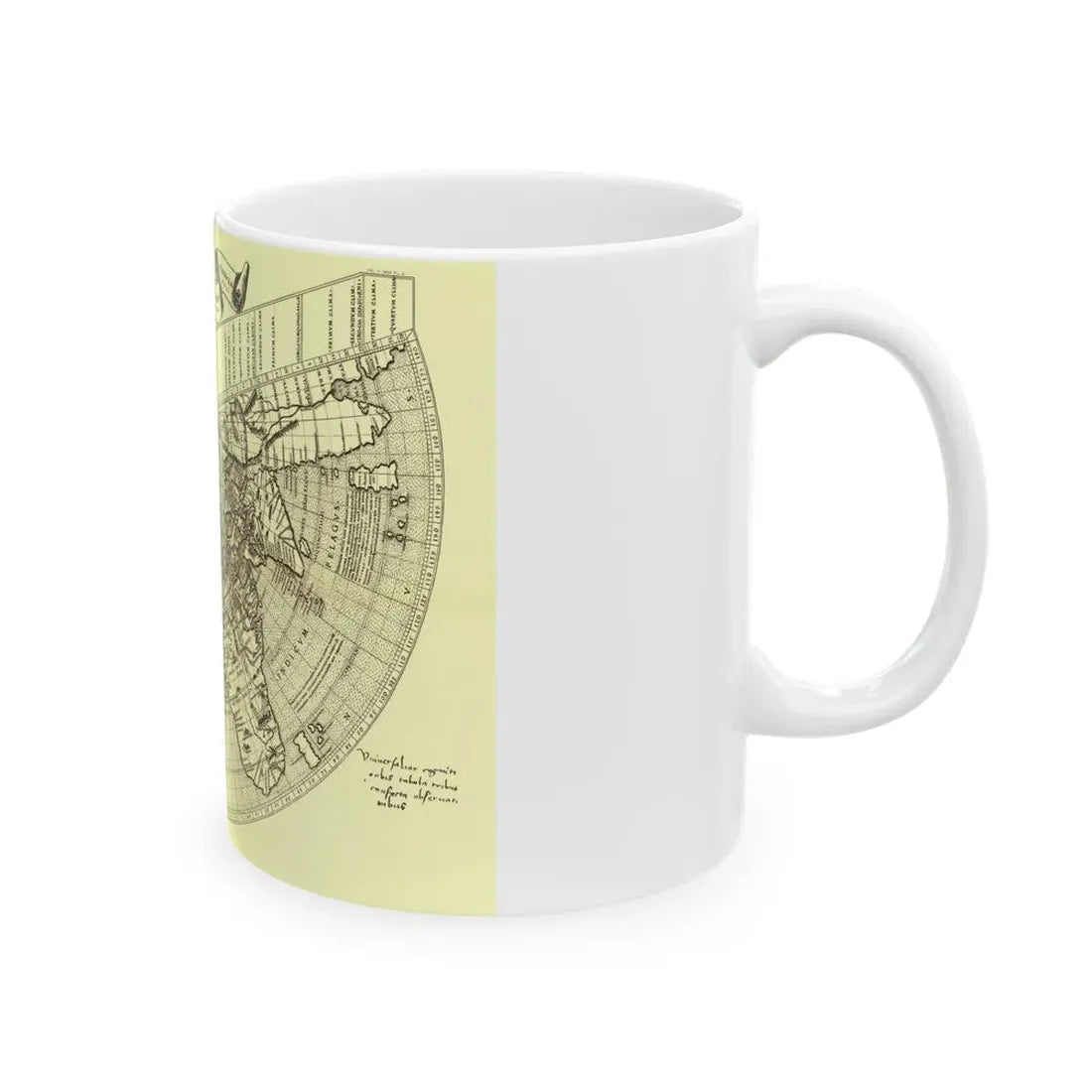 World Map - Ruysch (1508) (Map) White Coffee Mug - Go Mug Yourself