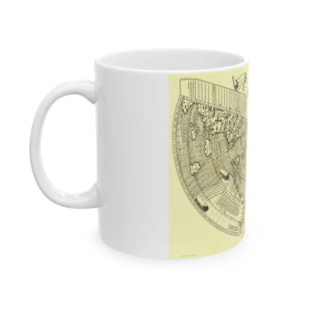 World Map - Ruysch (1508) (Map) White Coffee Mug-Go Mug Yourself