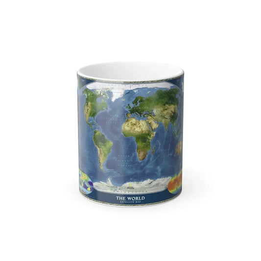 World Map - Satellite (2001) (Map) Color Changing Mug 11oz Default Title 11oz - Go Mug Yourself