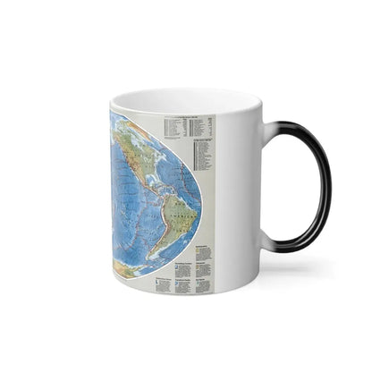 World Map - Tectonic Plates (1999) (Map) Color Changing Mug 11oz - Go Mug Yourself