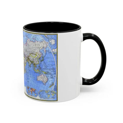 World Map - The Political World (1975) (Map) Accent Coffee Mug - Go Mug Yourself