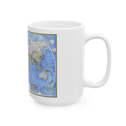 World Map - The Political World (1975) (Map) White Coffee Mug - Go Mug Yourself