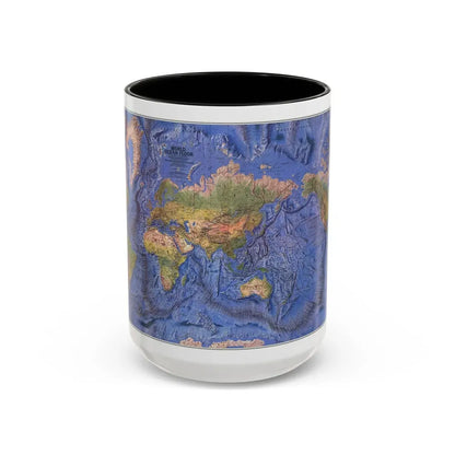 World Ocean Floor (1981) (Map) Accent Coffee Mug 15oz Black - Go Mug Yourself