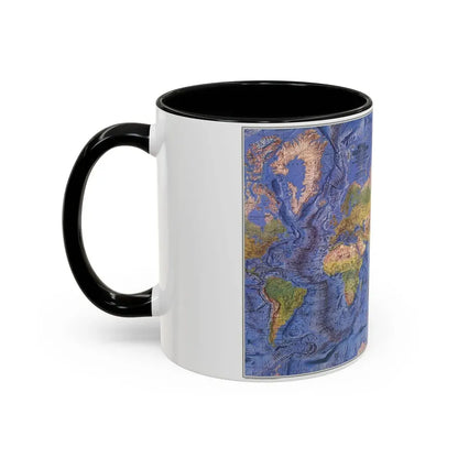 World Ocean Floor (1981) (Map) Accent Coffee Mug - Go Mug Yourself