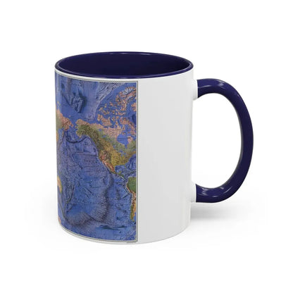 World Ocean Floor (1981) (Map) Accent Coffee Mug - Go Mug Yourself