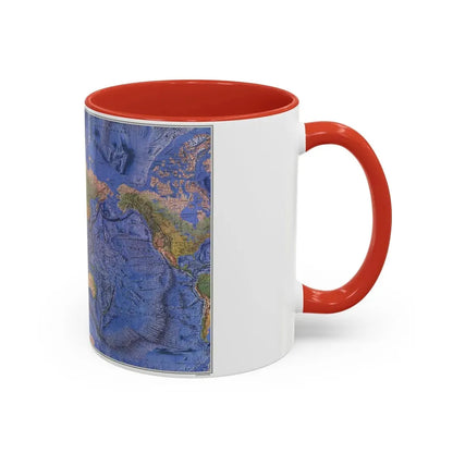 World Ocean Floor (1981) (Map) Accent Coffee Mug - Go Mug Yourself