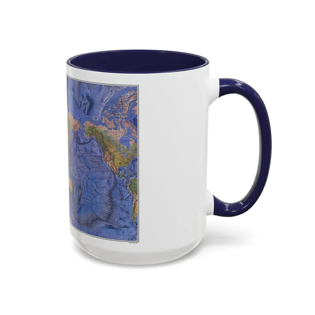 World Ocean Floor (1981) (Map) Accent Coffee Mug - Go Mug Yourself