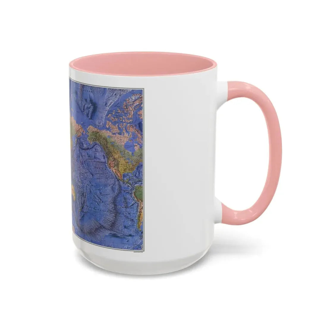 World Ocean Floor (1981) (Map) Accent Coffee Mug - Go Mug Yourself