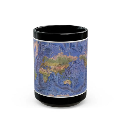 World Ocean Floor (1981) (Map) Black Coffee Mug 15oz - Go Mug Yourself