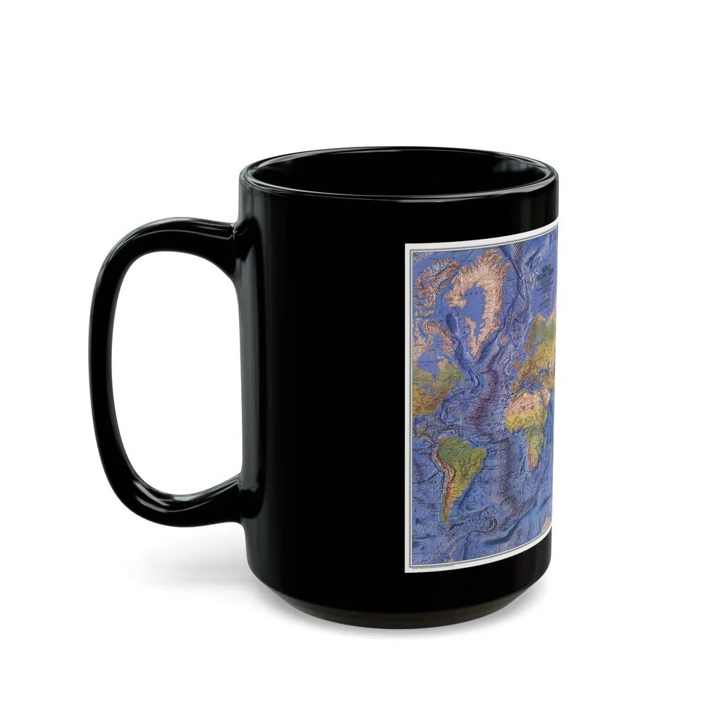 World Ocean Floor (1981) (Map) Black Coffee Mug-Go Mug Yourself