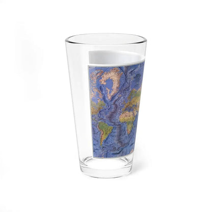 World Ocean Floor (1981) (Map) Pint Glass 16oz - Go Mug Yourself