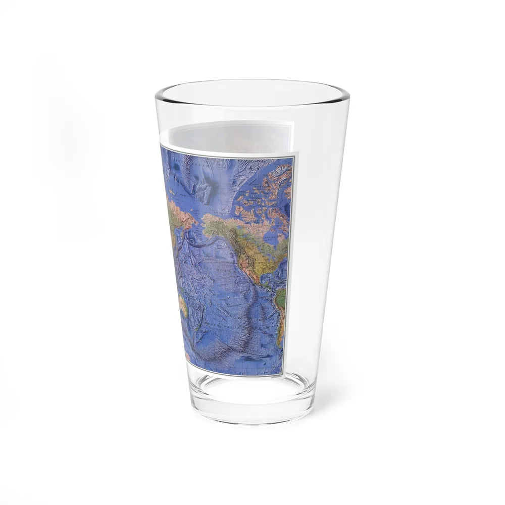 World Ocean Floor (1981) (Map) Pint Glass 16oz-Go Mug Yourself