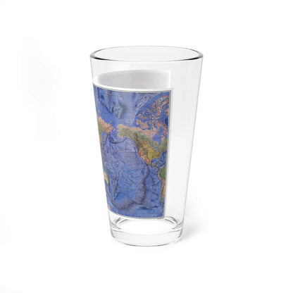 World Ocean Floor (1981) (Map) Pint Glass 16oz-Go Mug Yourself