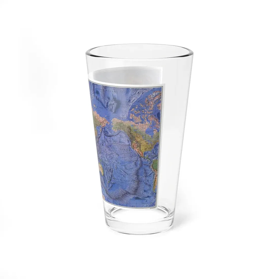 World Ocean Floor (1981) (Map) Pint Glass 16oz - Go Mug Yourself