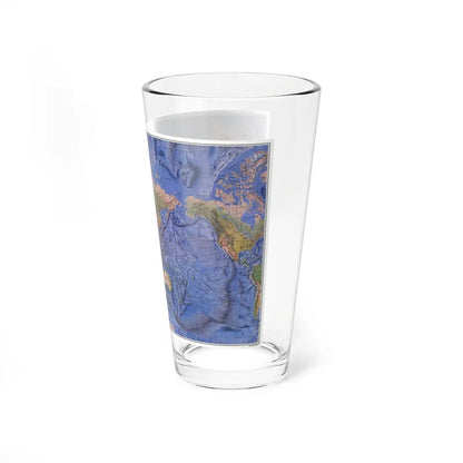 World Ocean Floor (1981) (Map) Pint Glass 16oz - Go Mug Yourself