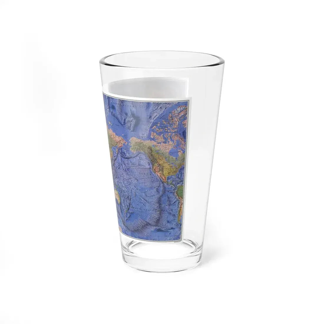 World Ocean Floor (1981) (Map) Pint Glass 16oz - Go Mug Yourself