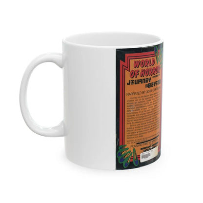 WORLD OF HORROR JOURNEY INTO THE BEYOND (VHS COVER) - White Coffee Mug-Go Mug Yourself