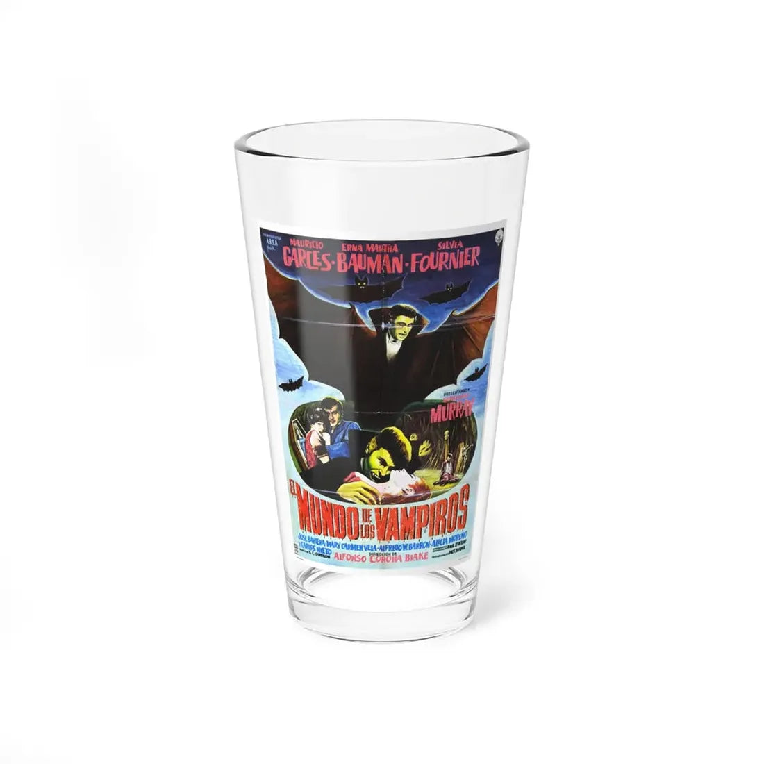 WORLD OF VAMPIRES 1961 Movie Poster - Pint Glass 16oz 16oz - Go Mug Yourself