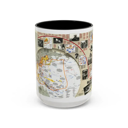 World War II- Asia and the Pacific (1991) (Map) Accent Coffee Mug 15oz Black - Go Mug Yourself