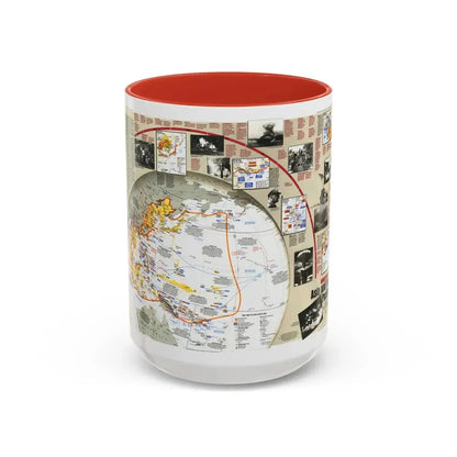 World War II- Asia and the Pacific (1991) (Map) Accent Coffee Mug 15oz Red - Go Mug Yourself
