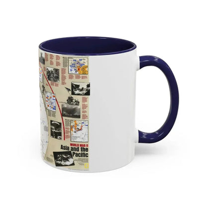 World War II- Asia and the Pacific (1991) (Map) Accent Coffee Mug - Go Mug Yourself