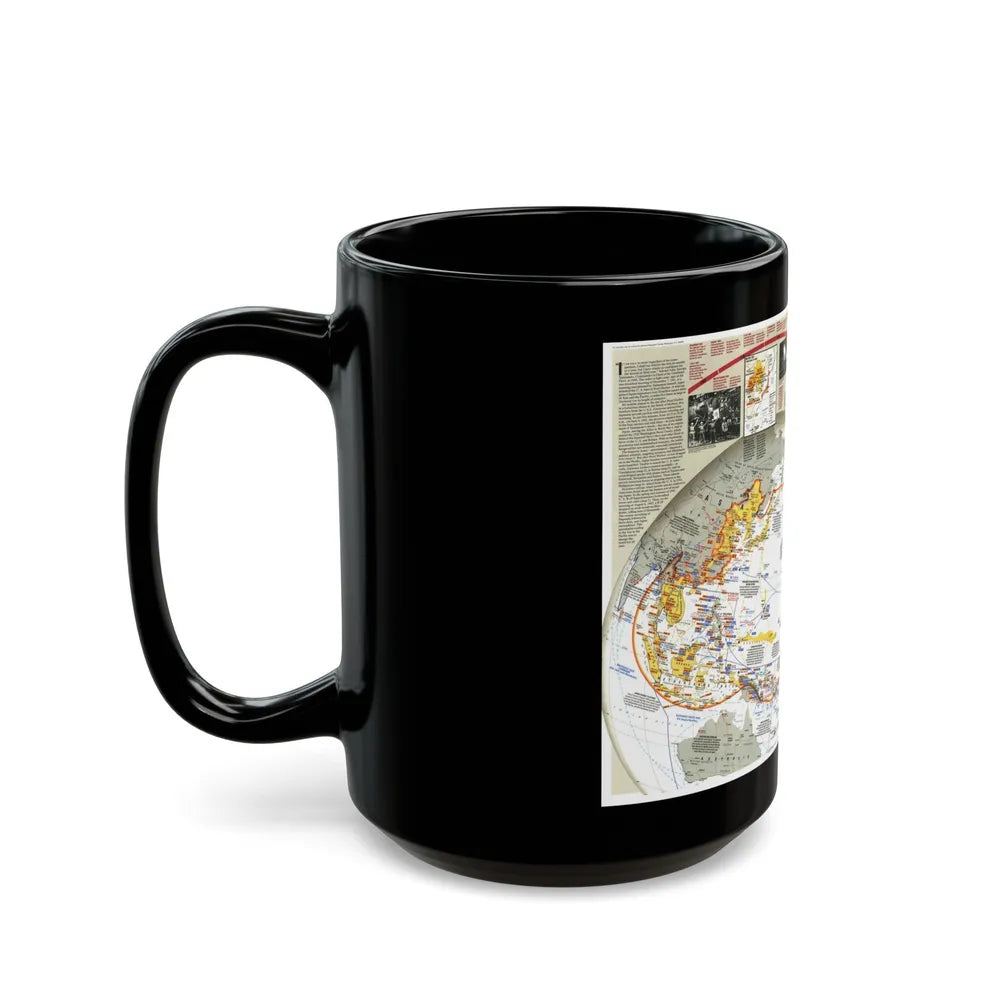 World War II- Asia and the Pacific (1991) (Map) Black Coffee Mug-Go Mug Yourself