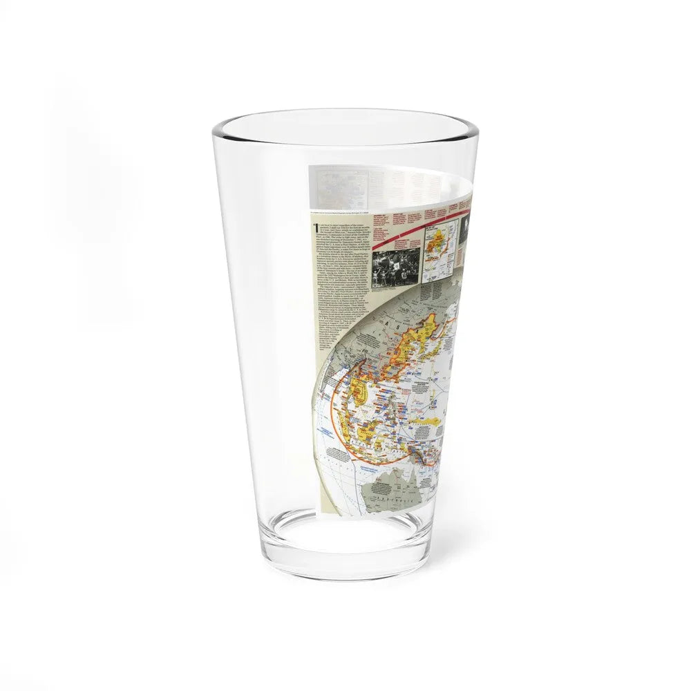 World War II- Asia and the Pacific (1991) (Map) Pint Glass 16oz-Go Mug Yourself