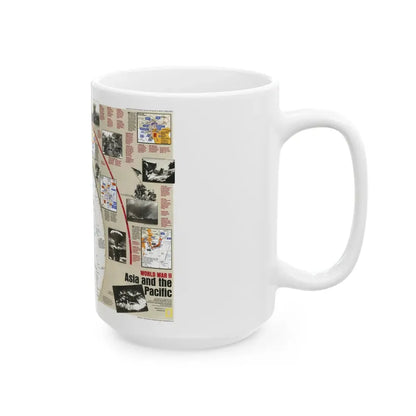 World War II- Asia and the Pacific (1991) (Map) White Coffee Mug - Go Mug Yourself