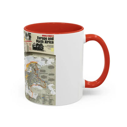 World War II- Europe and North Africa (1991) (Map) Accent Coffee Mug - Go Mug Yourself