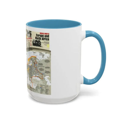 World War II- Europe and North Africa (1991) (Map) Accent Coffee Mug - Go Mug Yourself
