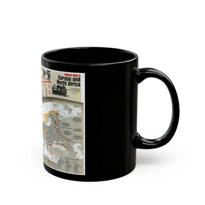 World War II- Europe and North Africa (1991) (Map) Black Coffee Mug-Go Mug Yourself