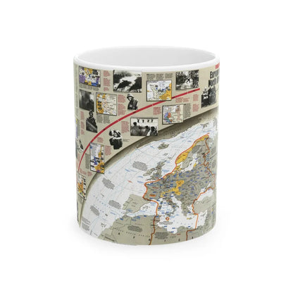 World War II- Europe and North Africa (1991) (Map) White Coffee Mug-11oz-Go Mug Yourself