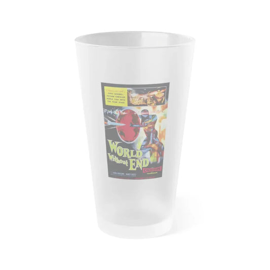 WORLD WITHOUT END 1956 Movie Poster - Frosted Pint Glass 16oz Default Title - Go Mug Yourself