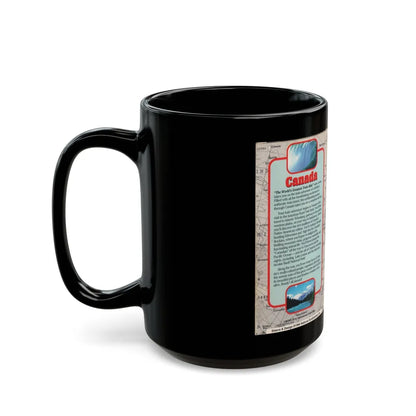 WORLDS GREATEST TRAIN RIDE VIDEOS CANADA (VHS COVER) - Black Coffee Mug-Go Mug Yourself