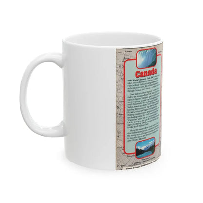 WORLDS GREATEST TRAIN RIDE VIDEOS CANADA (VHS COVER) - White Coffee Mug - Go Mug Yourself