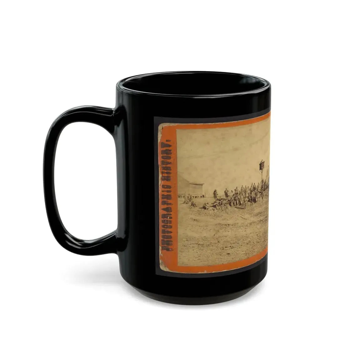Wounded Colored Soldiers At Aikens Landing (U.S. Civil War) Black Coffee Mug - Go Mug Yourself
