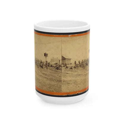 Wounded Colored Soldiers At Aikens Landing (U.S. Civil War) White Coffee Mug 15oz - Go Mug Yourself