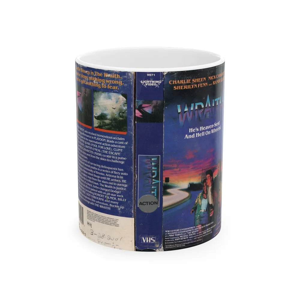 WRAITH (VHS COVER) - White Coffee Mug-11oz-Go Mug Yourself