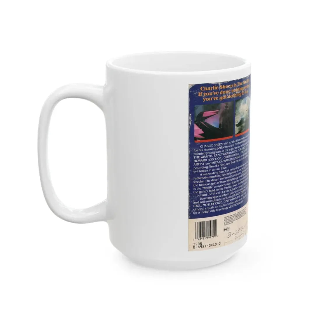 WRAITH (VHS COVER) - White Coffee Mug - Go Mug Yourself
