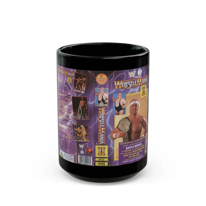 WRESTLEMANIA 2 (VHS COVER) - Black Coffee Mug 15oz - Go Mug Yourself