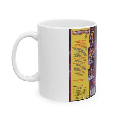 WRESTLEMANIA 4 (VHS COVER) - White Coffee Mug-Go Mug Yourself