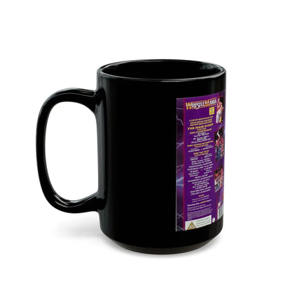 WRESTLEMANIA 5 (VHS COVER) - Black Coffee Mug-Go Mug Yourself