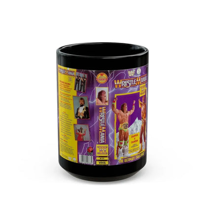 WRESTLEMANIA 6 (VHS COVER) - Black Coffee Mug 15oz - Go Mug Yourself