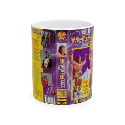 WRESTLEMANIA 6 (VHS COVER) - White Coffee Mug 11oz - Go Mug Yourself