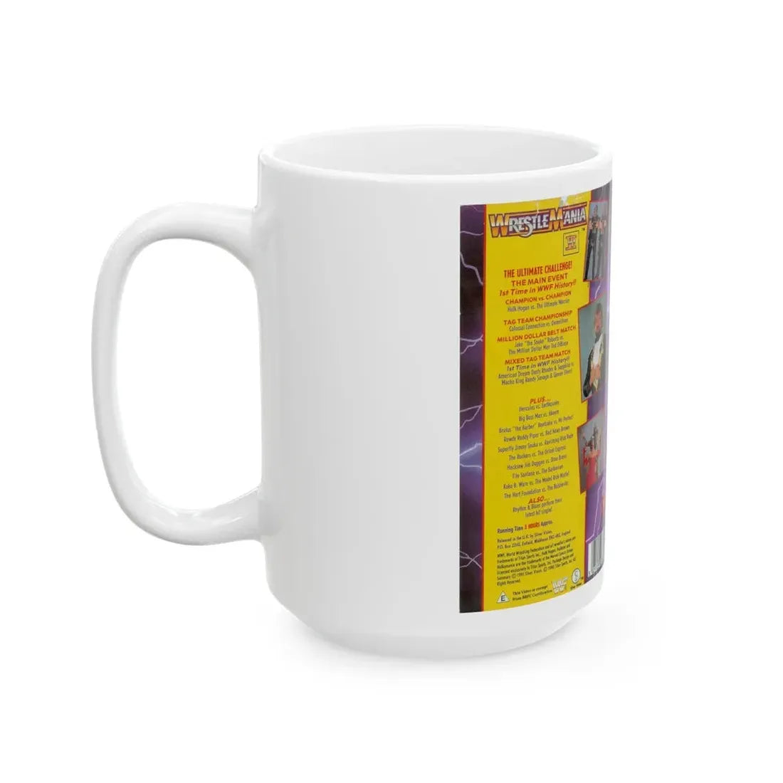 WRESTLEMANIA 6 (VHS COVER) - White Coffee Mug - Go Mug Yourself